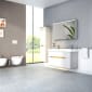 Image of Vitra: Sento Wall-hung Washbasin Unit with 2 Drawers & Double Basins (130cm)