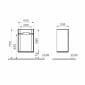 Image of Vitra: Sento Medium Right-handed Bathroom Storage Unit (40cm)