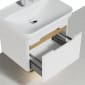 Image of Vitra: Sento Wall-hung Bathroom Vanity Unit with One Drawer and Basin