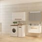 Image of Vitra: Sento Wall-hung Bathroom Vanity Unit with One Drawer and Basin
