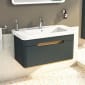 Image of Vitra: Sento Wall-hung Bathroom Vanity Unit with One Drawer and Basin