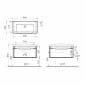 Image of Vitra: Sento Wall-hung Bathroom Vanity Unit with One Drawer and Basin