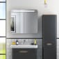 Image of Vitra: Sento Wall-hung Bathroom Vanity Unit with Doors and Basin