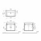 Image of Vitra: Sento Wall-hung Bathroom Vanity Unit with Doors and Basin