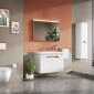 Image of Vitra: Sento Wall-hung Bathroom Vanity Unit with Doors and Basin