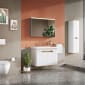 Image of Vitra: Sento Wall-hung Bathroom Vanity Unit with Doors and Basin