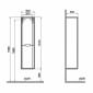 Image of Vitra: Sento Wall-hung Tall Storage Unit (40cm)