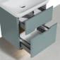 Image of Vitra: Sento Wall-hung Bathroom Vanity Unit with Two Drawers and Basin