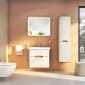 Image of Vitra: Sento Wall-hung Bathroom Vanity Unit with Two Drawers and Basin