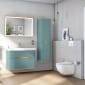 Image of Vitra: Sento Wall-hung Bathroom Vanity Unit with Two Drawers and Basin