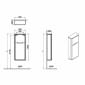 Image of Vitra: Sento Wall-hung Compact Tall Unit (50cm)