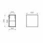 Image of VitrA: Frame Wall-hung Open Storage Unit with Shelf (300mm)