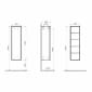 Image of VitrA: Frame Wall-hung Bathrobe Storage Unit (400mm)