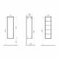 Image of VitrA: Frame Wall-hung Bathrobe Storage Unit (400mm)