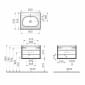 Image of VitrA: Frame Wall-hung Vanity Unit with One Drawer (600mm)