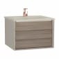 Image of VitrA: Frame Wall-hung Vanity Unit with One Drawer (600mm)