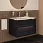 Image of VitrA: Frame Wall-hung Washbasin Unit with Two Drawers (800mm)