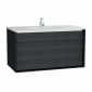 Image of VitrA: Frame Wall-hung Washbasin Unit with Two Drawers (1000mm)