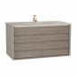 Image of VitrA: Frame Wall-hung Washbasin Unit with Two Drawers (1000mm)