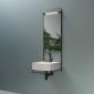 Image of VitrA: Equal Wall-hung Washbasin Unit with Towel Holder