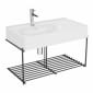 Image of VitrA: Equal Wall-hung Washbasin Unit with Frame