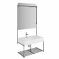 Image of VitrA: Equal Wall-hung Washbasin Unit with Frame