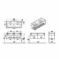 Image of VitrA: Equal Wall-hung Washbasin with Double Basins and Metal Frame (1300mm)
