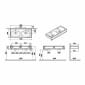 Image of VitrA: Equal Wall-hung Washbasin Unit with Double Basins and Towel Holder (1300mm)