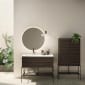 Image of VitrA: Equal Floor-standing Tall Cabinet Unit with Metal Legs (70cm)