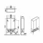 Image of VitrA: Equal Floor-standing Tall Cabinet Unit with Metal Legs (70cm)