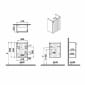 Image of VitrA: Root Groove Wall-hung Vanity Unit with One Door and Basin (450mm)