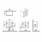 Image of VitrA: Root Groove Wall-hung Vanity Unit With Doors and Basin (600mm, Hygiene)