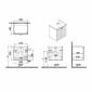 Image of VitrA: Root Groove Wall-hung Vanity Unit With Doors and Basin (600mm)
