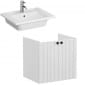 Image of VitrA: Root Groove Wall-hung Vanity Unit With Doors and Basin (600mm)