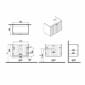 Image of VitrA: Root Groove Wall-hung Vanity Unit With Doors and Basin (800mm)