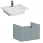 Image of VitrA: Root Groove Wall-hung Vanity Unit With Drawer and Basin (600mm)