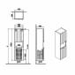 Image of VitrA: Root Groove Wall-hung Cabinet Unit with Laundry Basket (400mm)