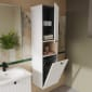 Image of VitrA: Root Groove Wall-hung Cabinet Unit with Laundry Basket (400mm)