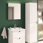 Image of VitrA: Root Groove Wall-hung Tall Cabinet Unit with Two Doors (420mm)