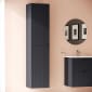 Image of VitrA: Root Groove Wall-hung Tall Cabinet Unit with Two Doors (420mm)
