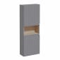 Image of VitrA: Root Groove Compact Wall-hung Bathroom Short/Tall Cabinet Unit with Two Doors (550mm)