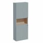 Image of VitrA: Root Groove Compact Wall-hung Bathroom Short/Tall Cabinet Unit with Two Doors (550mm)