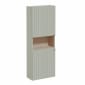 Image of VitrA: Root Groove Compact Wall-hung Bathroom Short/Tall Cabinet Unit with Two Doors (550mm)