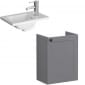 Image of VitrA: Root Classic Wall-hung Vanity Unit With Door & Basin (450mm)