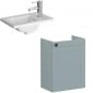 Image of VitrA: Root Classic Wall-hung Vanity Unit With Door & Basin (450mm)