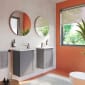 Image of VitrA: Root Classic Wall-hung Vanity Unit With Door & Basin (450mm)