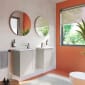 Image of VitrA: Root Classic Wall-hung Vanity Unit With Door & Basin (450mm)