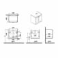 Image of VitrA: Root Classic Wall-hung Vanity Unit with Two Doors and Basin (600mm)