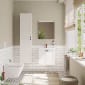 Image of VitrA: Root Classic Wall-hung Vanity Unit with Two Doors and Basin (600mm)