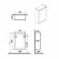 Image of VitrA: Root Classic Wall-hung Compact Lower Cabinet Unit (550mm)